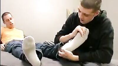Love his feet - Action Gay Porn Video