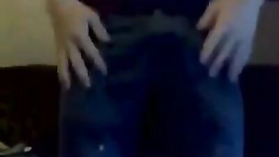 Hot college boy jerking