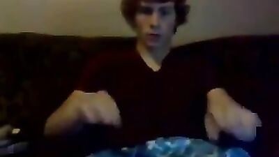 Hot college boy jerking