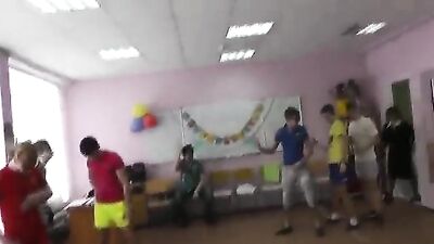 Gay Porn Classroom Strip Fun!