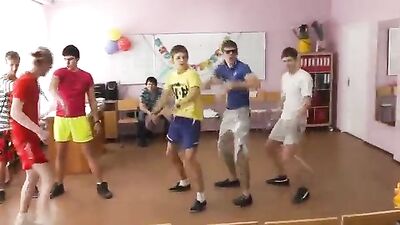 Gay Porn Classroom Strip Fun!