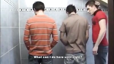 Crazy Bareback Lovers in Public Toilet: The Ultimate Thrill!
