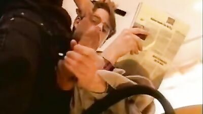Hairdresser Hottie Heats Up the Shop: Teen Wanks Under His Clothes!