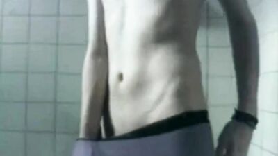 Masturbates in the Bathroom: Web-Cam Exposure - Gay Porn Video