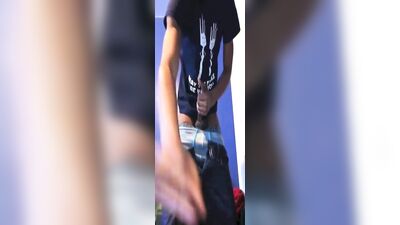 Straight Teen Solo in Sexy Boxer Briefs - May the Forks Be With You