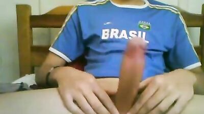Brazilian Hunk Cums Solo - Hardcore Gay Porn Video