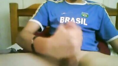 Brazilian Hunk Cums Solo - Hardcore Gay Porn Video