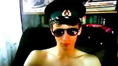 Russian Military Strip & Jerk Off - Web-Cam Show