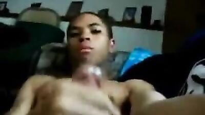 Black Twink Heat - Jerking Off on Camera (190 chars)