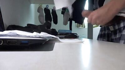 Jerk Off in Front of Computer - Amateur Gay Porn Video