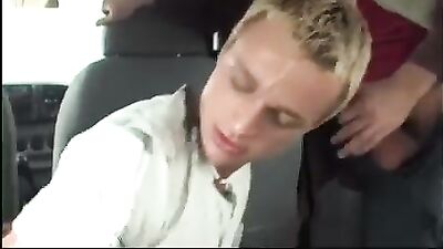 Gay Porn Hitch Hiker Pays for the Ride Group Sex!