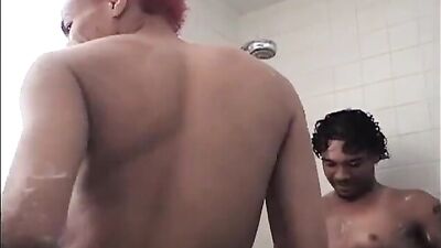 Black Gay Boys Cum in the Bathroom XXX