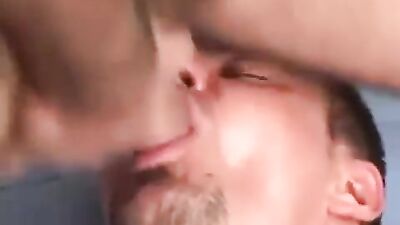 Bearded Dads Group Sex: 2 Fathers and their Sons Desires