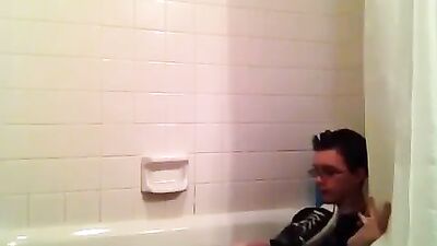 Horny Nerd Shower Fetish - Hardcore Solo Showers