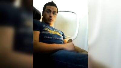 Gay Porn Plane Passion: Jacking in the Sky!