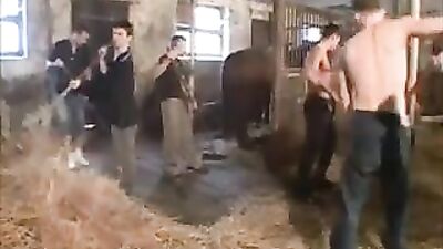 Barn Bangers: Gay Farmhands Group Sex Orgy