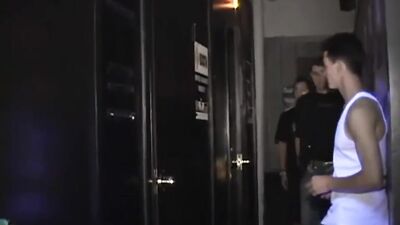 Gloryhole Triple Threat - Young Twinks Suck and Swap in Private Room