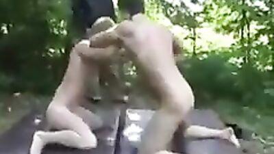 Nude Wrestling Fun - Two Boys Wild Action!