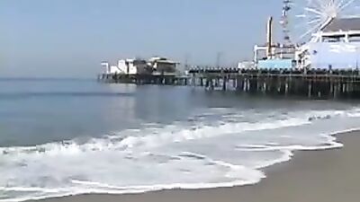 Gay Boy Summer Day: Beach Exercise and Belly Cumshot