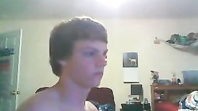 Strokes his huge cock: Amateur Porn Video!