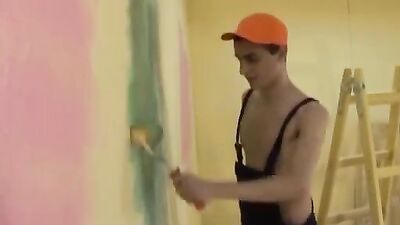 2 Young Painters: Action Packed Gay Porn Adventure