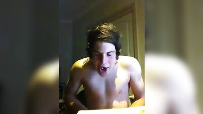 Cute Aussie eats an onion