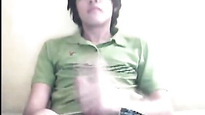 Young Amateur Wanks His Smooth Balls: Teen Action Big Cocks