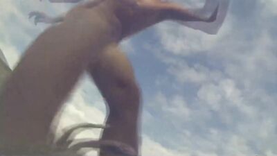 Mature Amateur Skater Boy Onboard - Nice Nude Skateboarding Action!