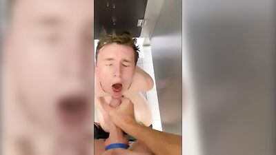 Golden Showers in the Toilet Stall: A Twink Porns Squirt Orgy!