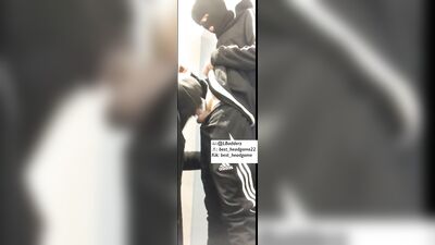 Young Masked Roadman Gets Sucked and Cums in the Mouth - Amateur Fetish Group Sex