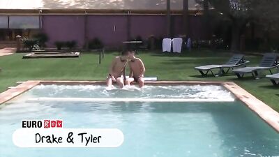 Horny Pool Teens Pursue Action in Gay Porn Adventure!