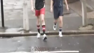 Two well-trained footballers: a sexy gay porno adventure!