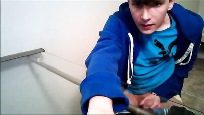 Glass Desk Cum Boys - Amateur Cum Shots Solo