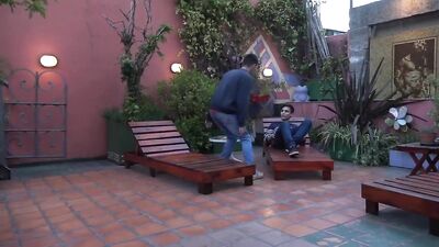 Banana Twinks Patio Reignited: A Gay Porn Video with Explosive Orgasms!