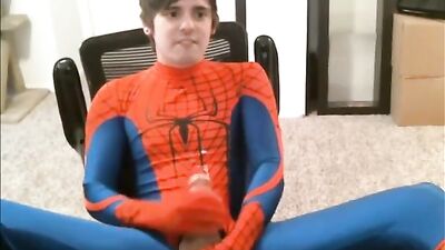 Gangbang Spiderman Boys - Bareback Gay Porn