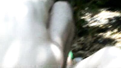 Backyard Blond Amateur Ass Play! LOL