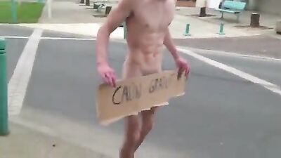Gay Porn - Naked Hottie on the Street =====================================