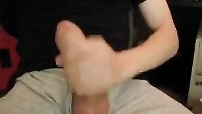 Webcam Cock Hungry Teen Shoots Huge Load!