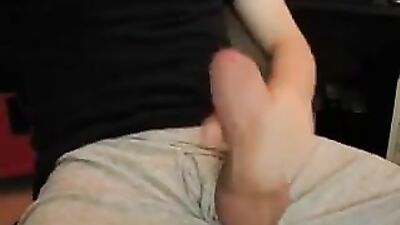 Webcam Cock Hungry Teen Shoots Huge Load!