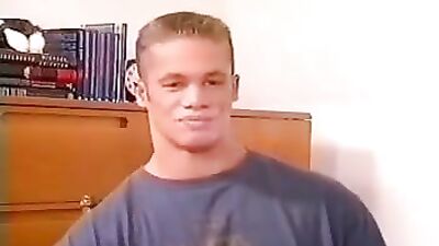 Muscular Hunks Slow Hand: Gay Porn Masturbation Video