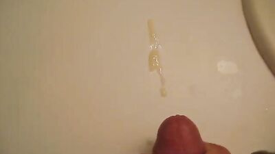 Hot Young Twink Explodes With Huge Load In The Bathroom!