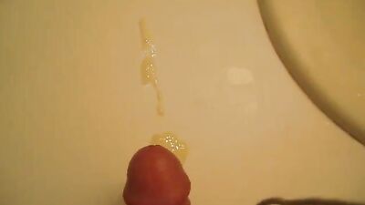 Hot Young Twink Explodes With Huge Load In The Bathroom!