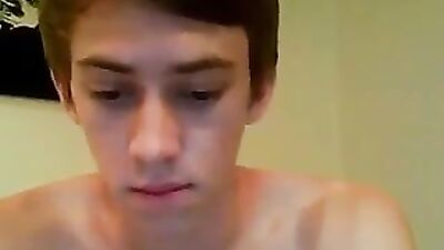 Web-Cam Cum Inside Himself - Gay Porn Video!