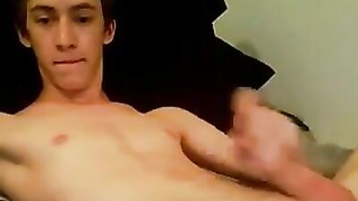 Web-Cam Cum Inside Himself - Gay Porn Video!