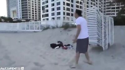 Beach Football Fun - Austin Mahones Gay Porn Video