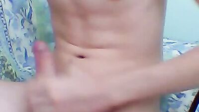 Masturbating in his chair - Web-Cam: Hardcore Gay Porn Video!