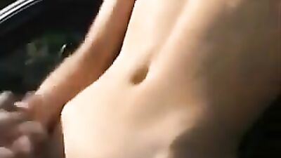 Boy jerks his dick in his car - Solo Experimentation!