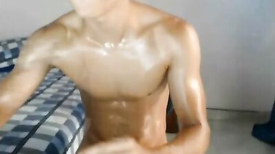 Cute Lad Laughing Squirting Load! Gay Porn Video