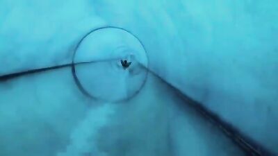 Waterslide Ride with Austin Mahone: Fun in the Toilet Bowl!
