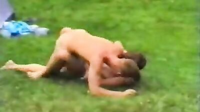 Forest Frenzy: Vintage Outdoor Gay Sex